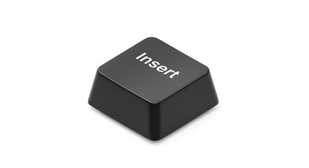 Single Black Keyboard Key: "Insert" Keycap