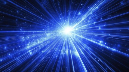 Fototapeta premium Cosmic Light Burst from a Stellar Event