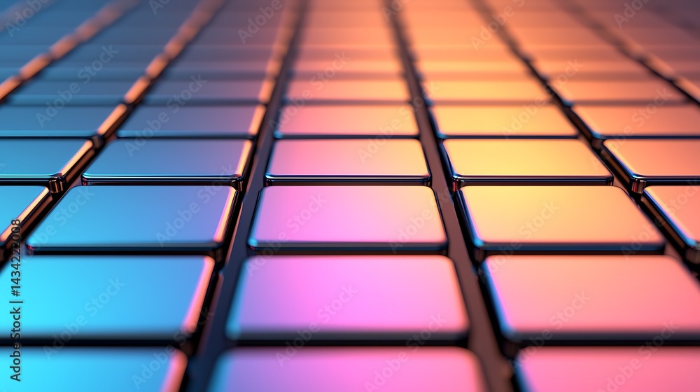 Poster abstract gradient squares: modern background with geometric pattern and colorful lighting for creati