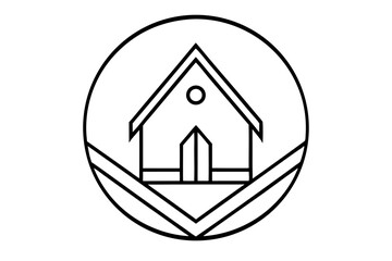 Peace dove icon, house symbol button, and zodiac sign logo design elements