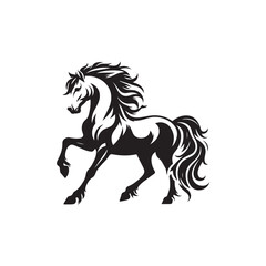 Obraz premium horse silhouette vector