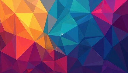 Bold, colorful geometric pattern with vibrant hues , design, bright colors, illustration