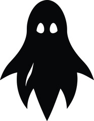 vector illustration of a scary ghost