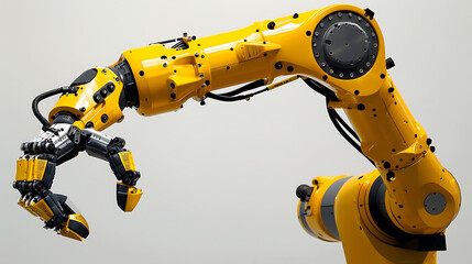 A robotic arm in a high tech lab, assembling components for robots used in autonomous high-precision optical systems, Optics-tech style