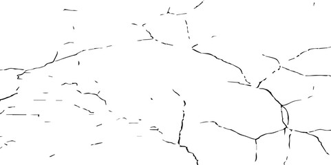 Obraz premium Transparent Background Vector Texture of Grunge Cracks and Fractured Earth – Realistic Dry Soil Pattern with Rough Distressed Overlay for&nbsp;Creative&nbsp;Use 