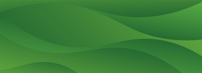 Abstract green wavy background. Vector