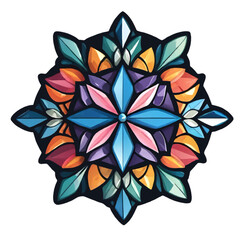 abstract crystal star jewel ornament background