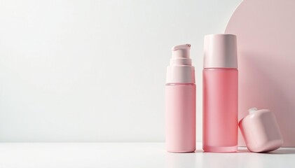 Clean, minimalist white backdrop showcasing beauty product, object, design, white