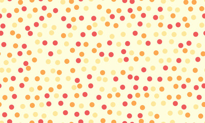 Seamless spotted pattern with abstract circles, perfect for textile prints, wallpaper, or creative geometric posters. Trendy polka dot design for modern backgrounds.