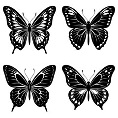 Butterfly Silhouette vector illustration