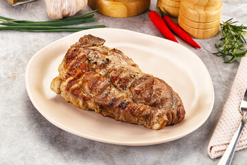 Grilled pork sirloin for dinner