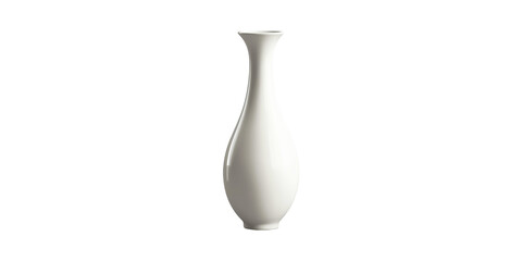 Elegant Ceramic Vase. Minimalist Home Decor And Interior Design Isolated On Transparent Background