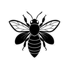 Bumble Bee Silhouette vector illustration