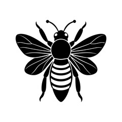 Obraz premium Bumble Bee Silhouette vector illustration