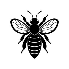 Bumble Bee Silhouette vector illustration