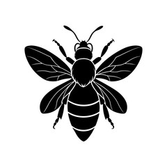 Bumble Bee Silhouette vector illustration