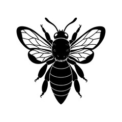 Bumble Bee Silhouette vector illustration