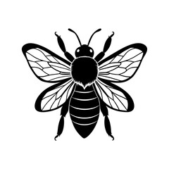 Bumble Bee Silhouette vector illustration
