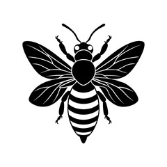 Bumble Bee Silhouette vector illustration