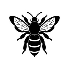 Bumble Bee Silhouette vector illustration