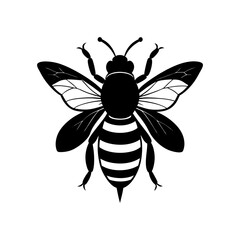 Bumble Bee Silhouette vector illustration