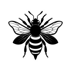 Bumble Bee Silhouette vector illustration