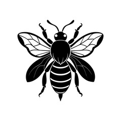 Obraz premium Bumble Bee Silhouette vector illustration