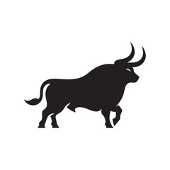 ox vector silhouette clip art logo design
