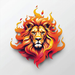 lion head vector illustration