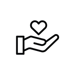 Care and support icon eps