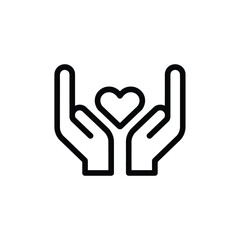 Obraz premium Care and support icon eps