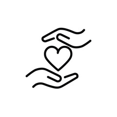 Care and support icon eps