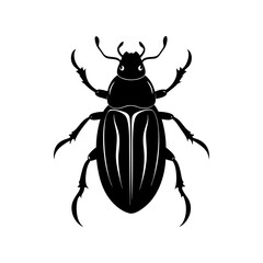 Beetle Silhouette vector illustration