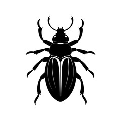 Beetle Silhouette vector illustration