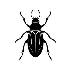 Beetle Silhouette vector illustration