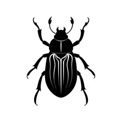 Beetle Silhouette vector illustration