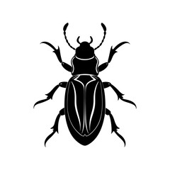 Beetle Silhouette vector illustration