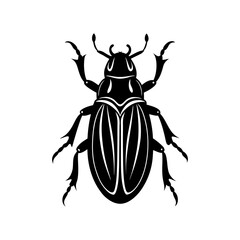 Beetle Silhouette vector illustration