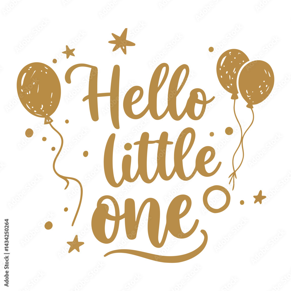 Fototapete hello typography vector design for greetings and messages