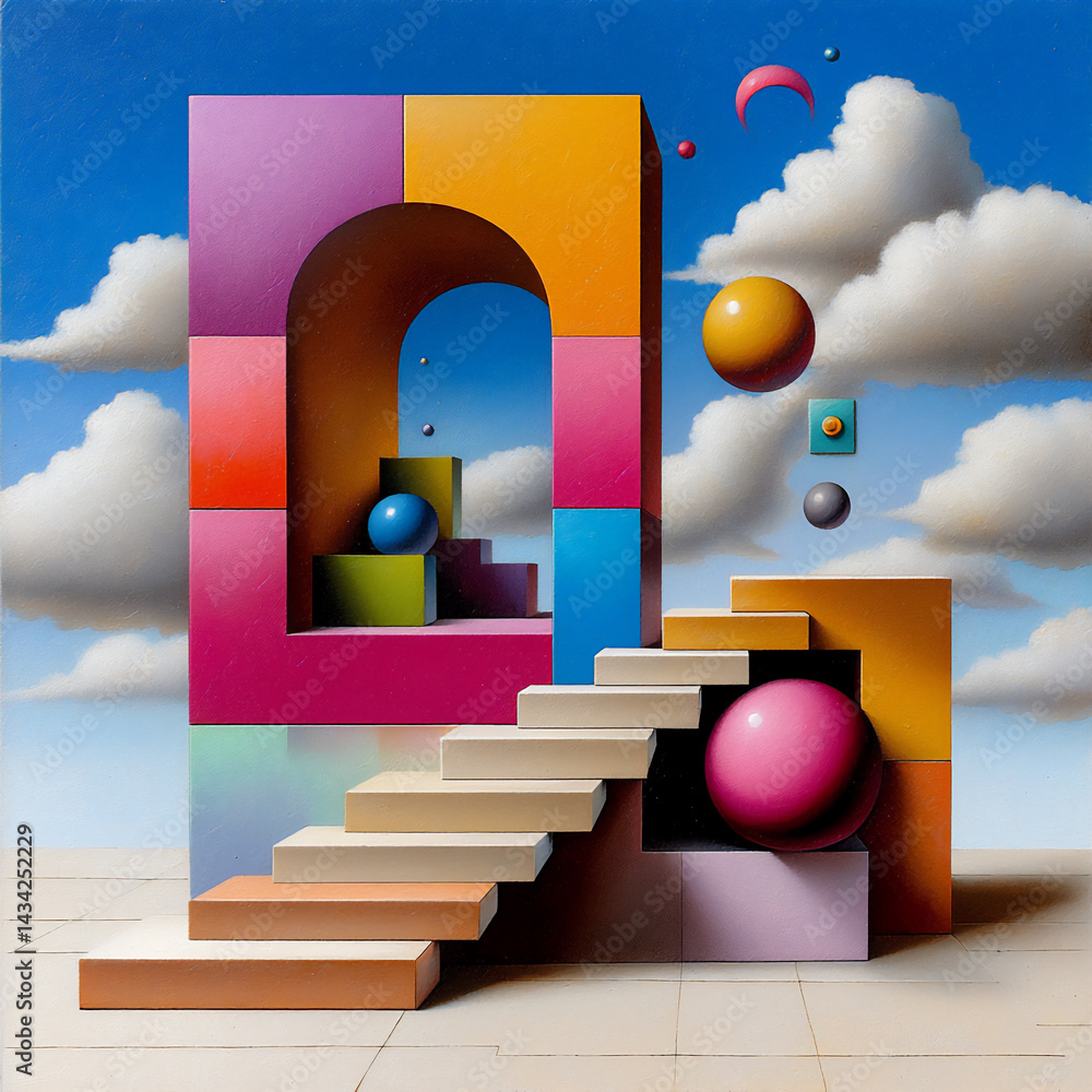 Poster imagination mist: open spaces of creation
