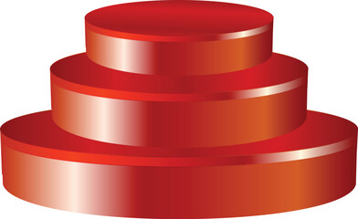 Product Display Podium Red color Vector Desing.eps