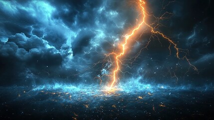 Fototapeta premium Dynamic energy surge abstract background image