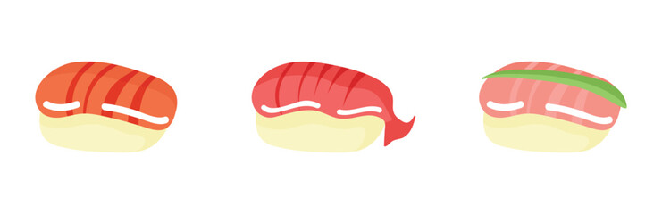 Set Sushi Icons
