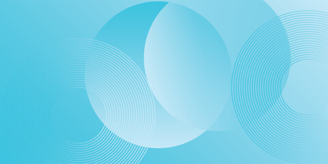 White and blue gradient circles minimal motion design abstract background