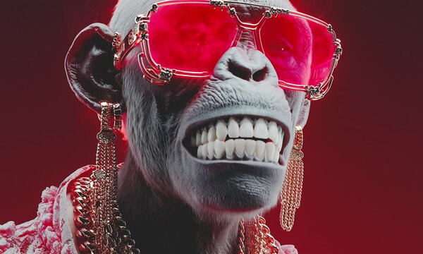 Fashion hip-hop monkey style.