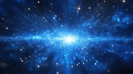 Obraz premium Cosmos Explosion of Light and Particles