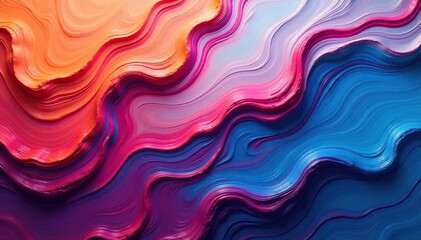 Fototapeta premium Abstract swirling paint textures in vibrant hues , seamless, flow, pattern