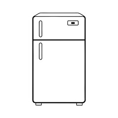 Refrigerator Outline Vector