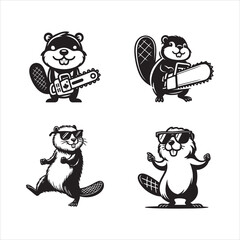 Beaver Dancing With Sunglasses