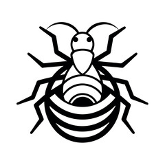 Red Ants Nest Outline Vector
